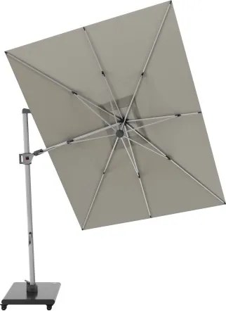 HYPERION 330 x 240 cm – luksusowy, huśtawkowy parasol ogrodowy z bocznym drążkiem : Kolor parasola - Sandy