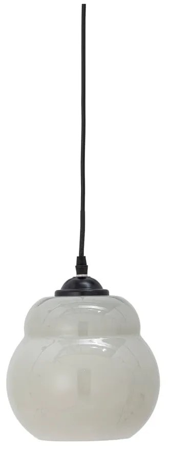 Szara lampa wisząca ze szklanym kloszem ø 19 cm Motella – Bloomingville