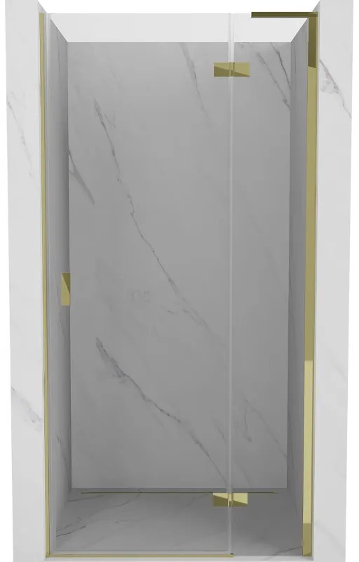 Mexen Mist-H L drzwi prysznicowe uchylne prawe 115 cm, transparent, złote - 8A5L-115-000-50-00-P