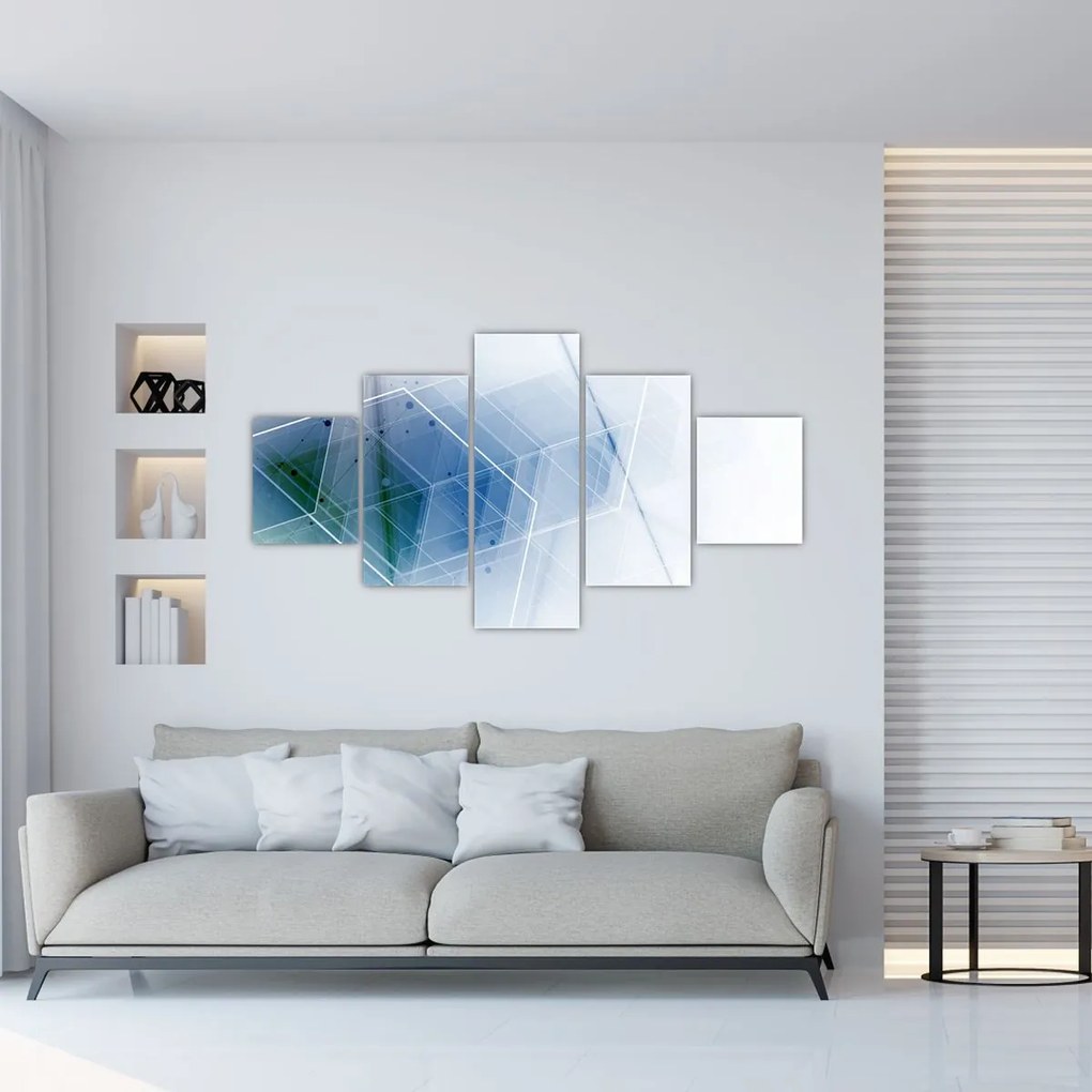 Obraz - Kształty geometryczne (125x70 cm)