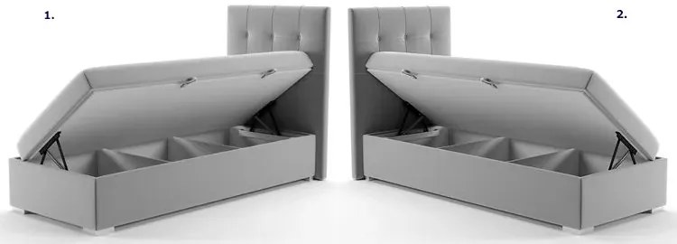 Pojedyncze łóżko boxspring Ahus 80x200 - 32 kolory