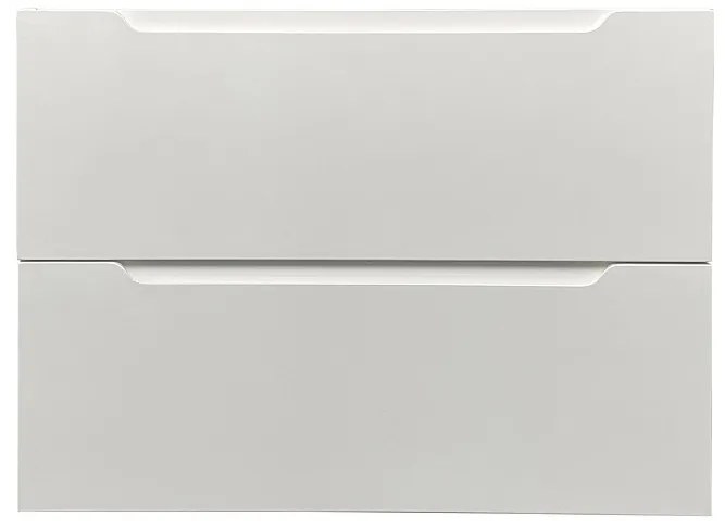 Szafka pod pojedynczą umywalkę wisząca - Biała - 80 cm - STEFANIE