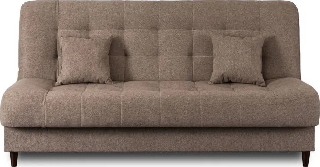 Sofa z Funkcją Spania NEPAL Wersalka Rozkładana Dwuosobowa Brązowa Nowoczesna do Salonu