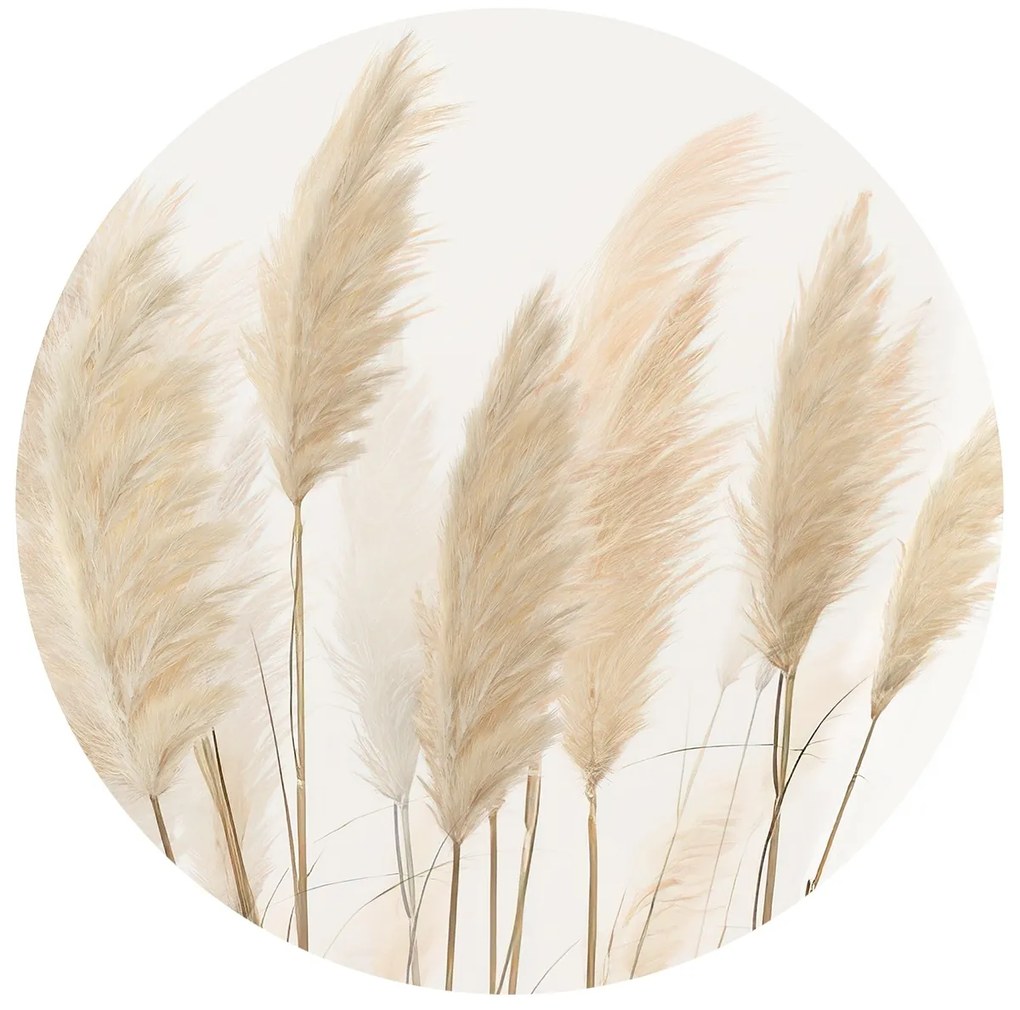 Okrągła fototapeta Pampas 125 x 125 cm, 2 części