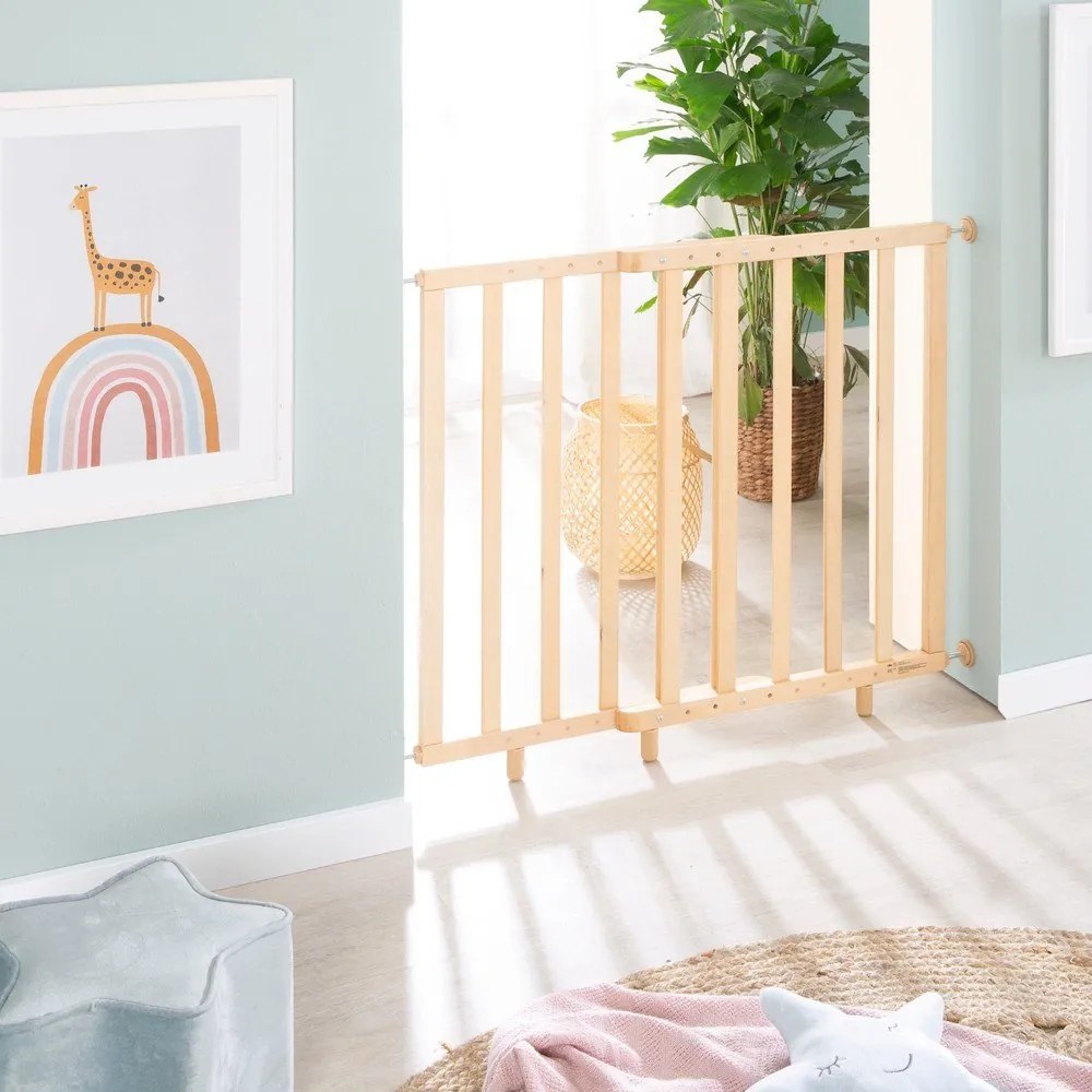 Bramka ochronna dla dzieci w naturalnym kolorze – Roba