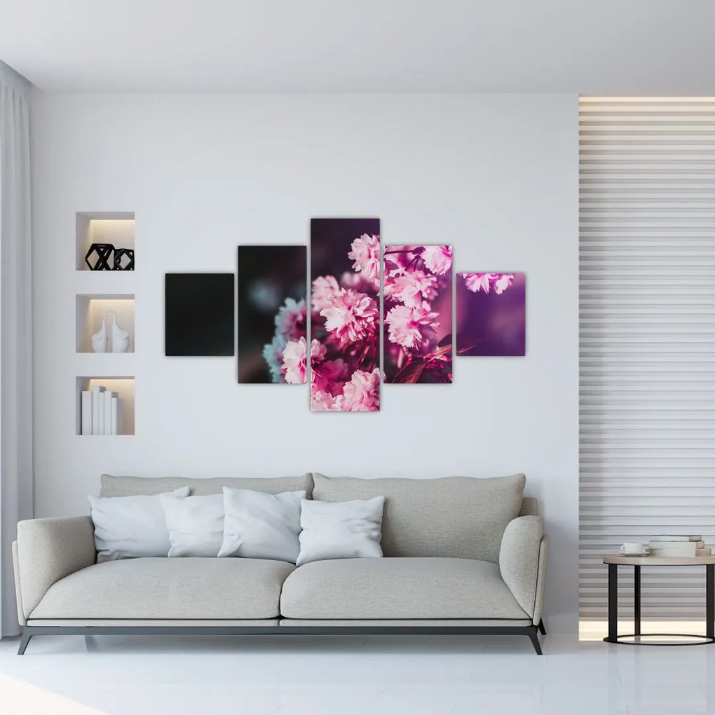 Obraz kwiatów drzewa (125x70 cm)