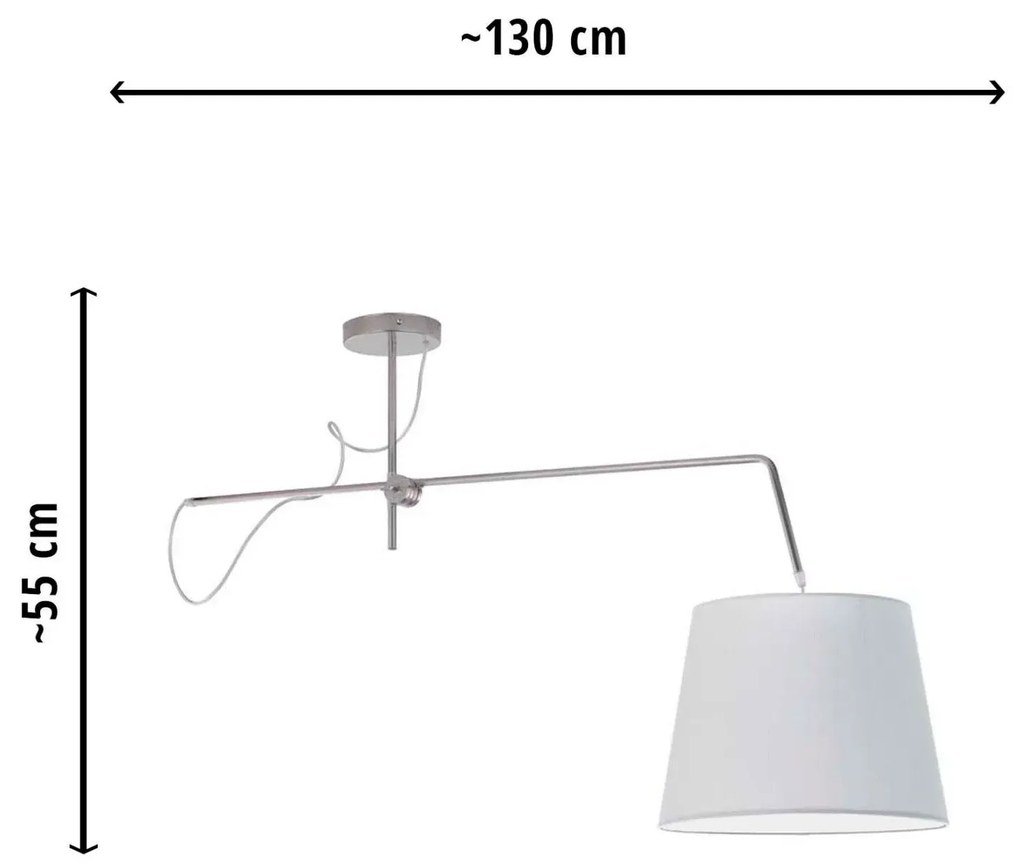 Ruchoma lampa wisząca z abażurem H5-L55