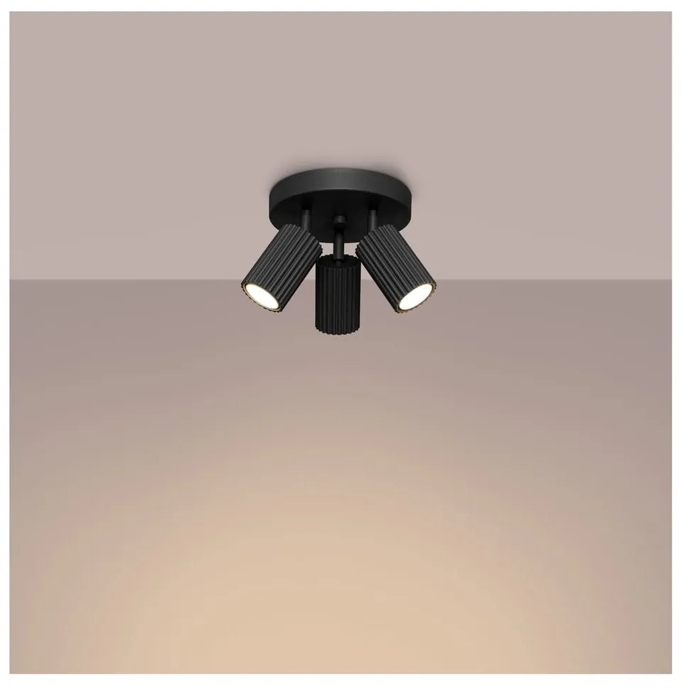 Czarna lampa punktowa Gleam – Sollux