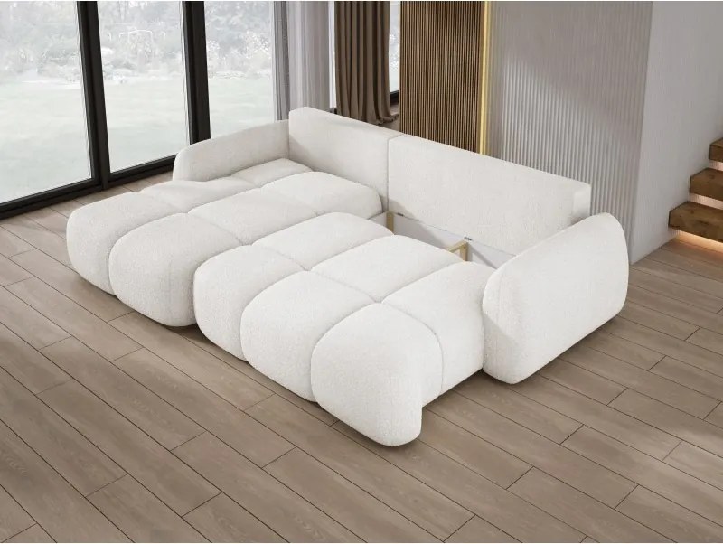 Narożnik COCO WIND z funkcją spania poduszkami i pojemnikiem NOW OR NEVER 01 WERSAL