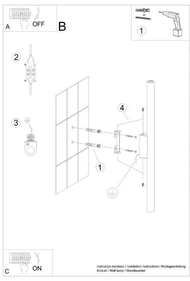 Ceglasty kinkiet Fideus – Nice Lamps