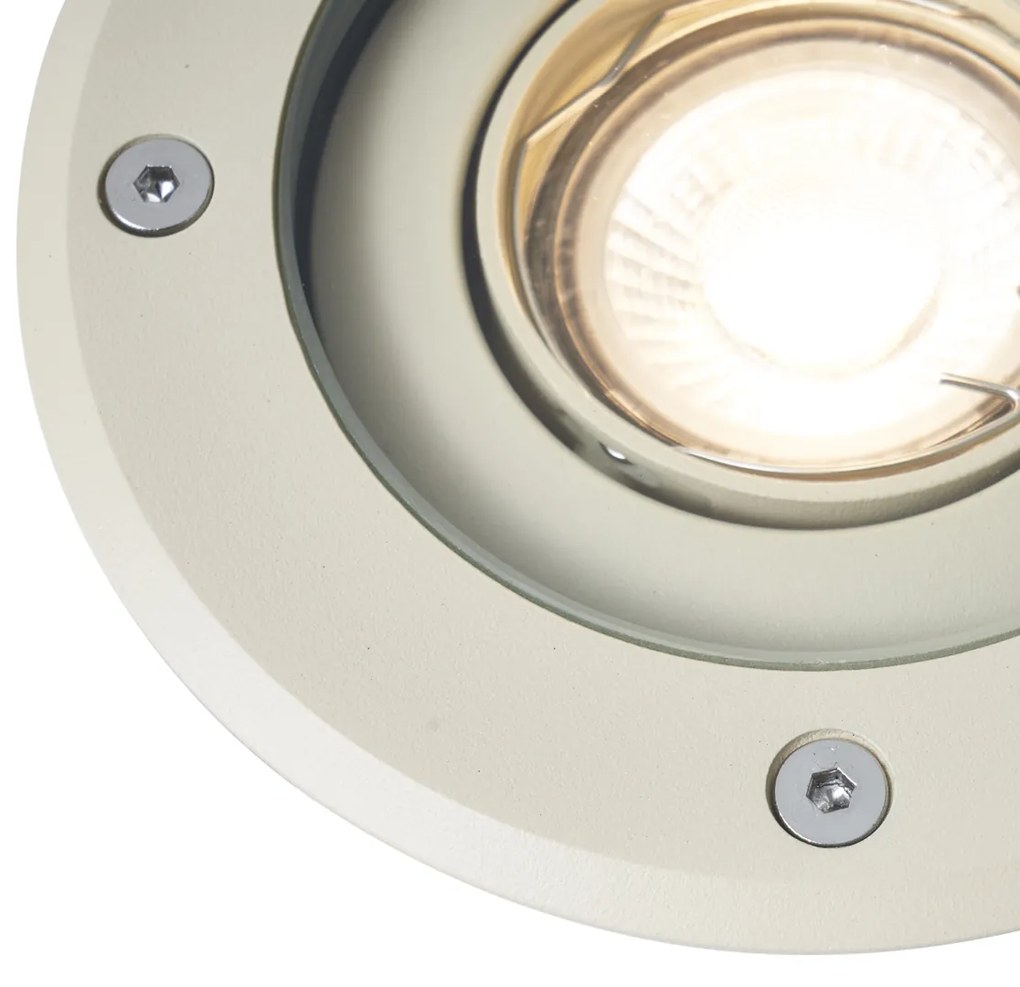 Zewnetrzna Nowoczesny reflektor gruntowy beżowy GU10 50mm regulowany IP65 - Delux Nowoczesny Oswietlenie zewnetrzne