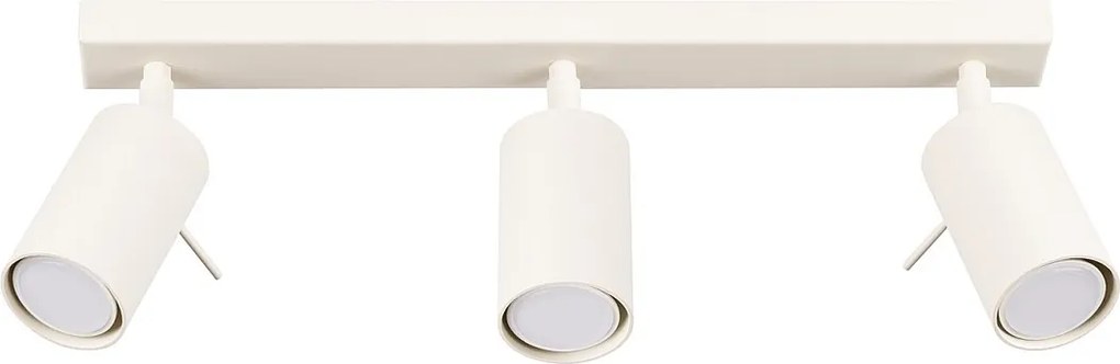 Lampa Sufitowa Nowoczesny Ring, Stal - 3 Źródło - L.45 X H.17 Cm - Beżowy