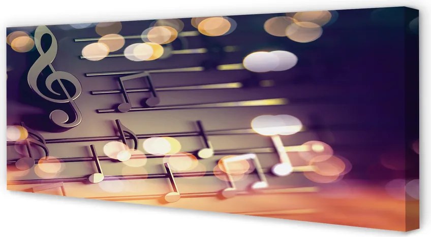 Duży obraz na płótnie Elegancja Muzycznego Zapisu