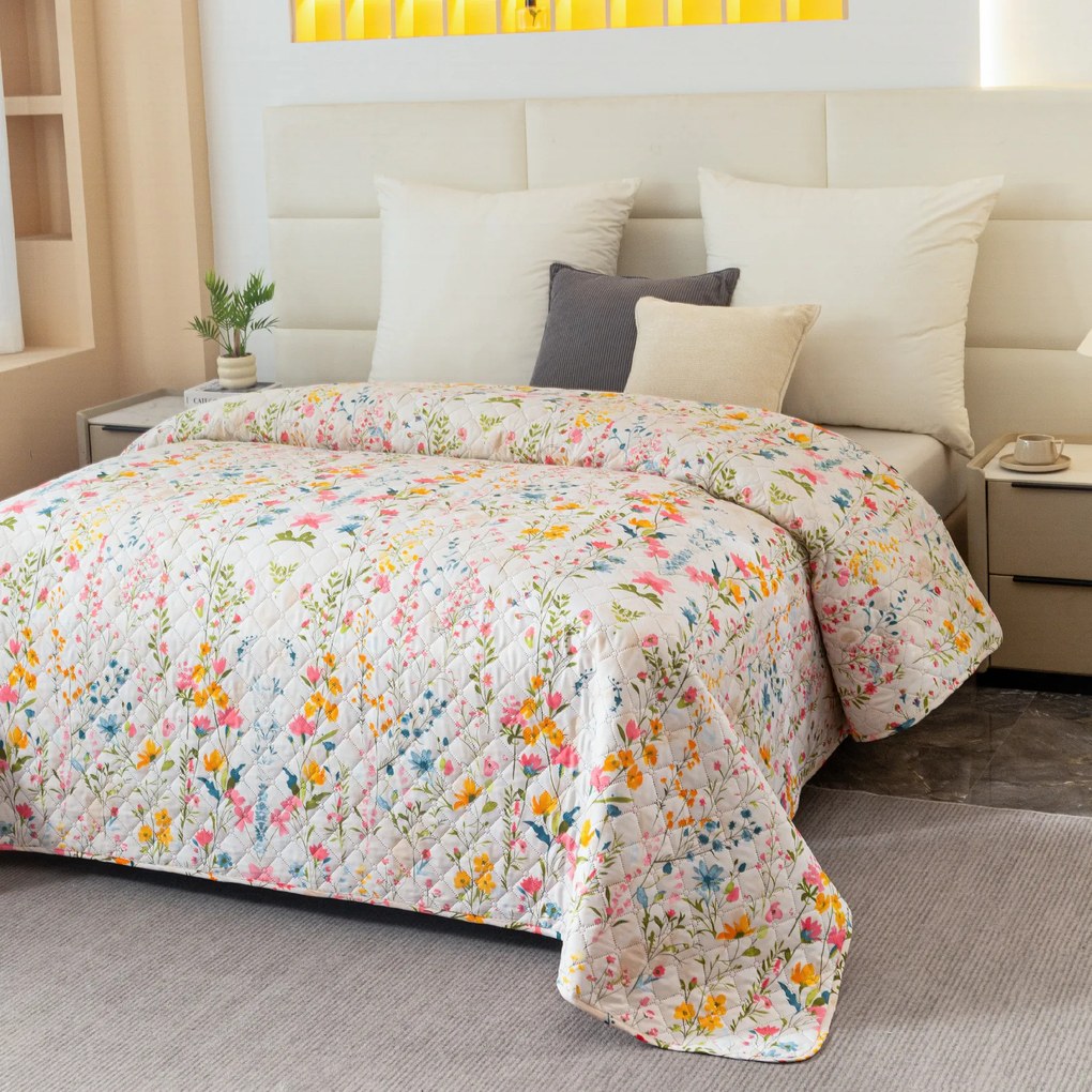 Narzuta na łóżko MILLEFLEUR, kolorowa Rozmiar: 170 x 210 cm