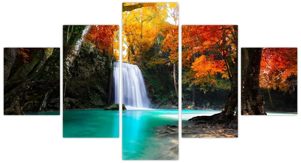Obraz - Szmaragdowa Laguna (125x70 cm)