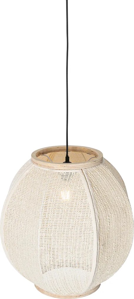 Orientalna lampa wisząca naturalna 46 cm - Rob