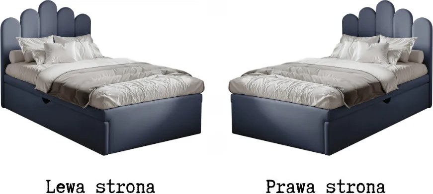 Łóżko dziecięco-młodzieżowe BRIDE z dodatkową powierzchnią spania - 100x200
