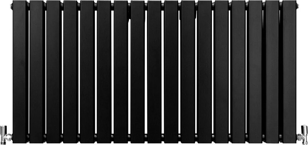 Grzejniki panelowe designerskie, matowo czarne, 600 mm x 1190 mm