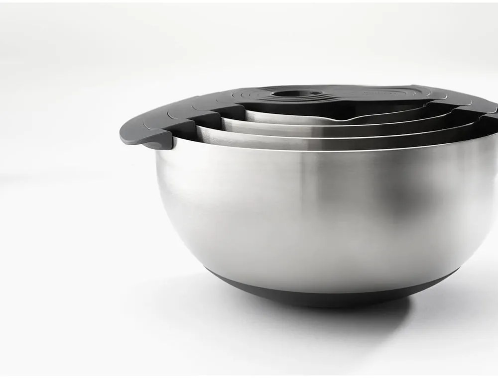 Misy w kolorze srebra z połyskiem zestaw 9 szt. Nest 100 Collection – Joseph Joseph