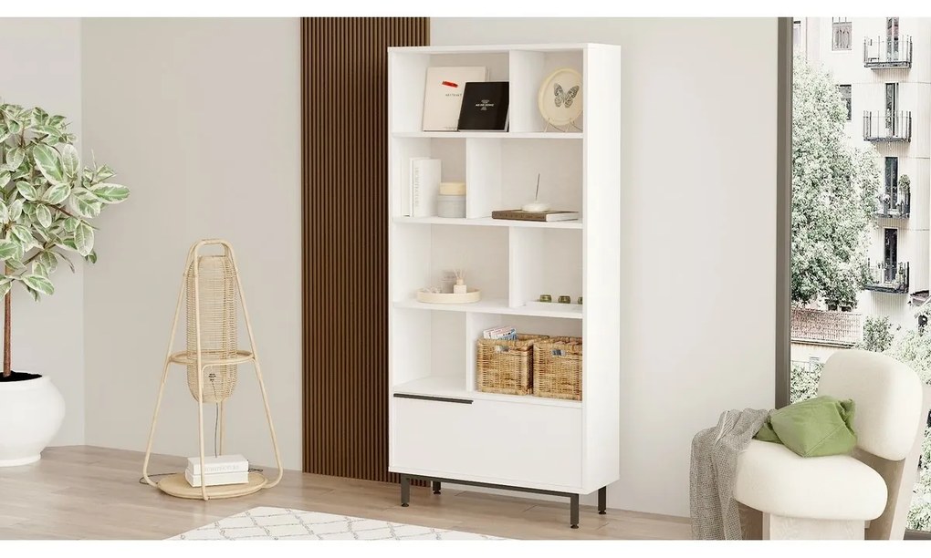 Biblioteczka One White