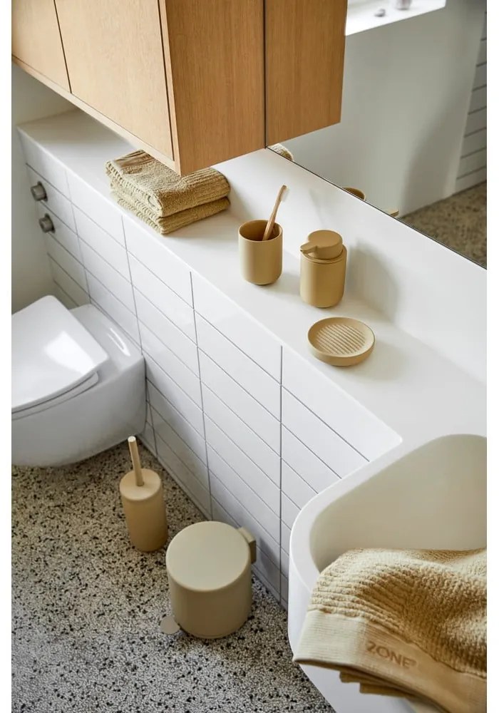Beżowa porcelanowa mydelniczka Ume − Zone