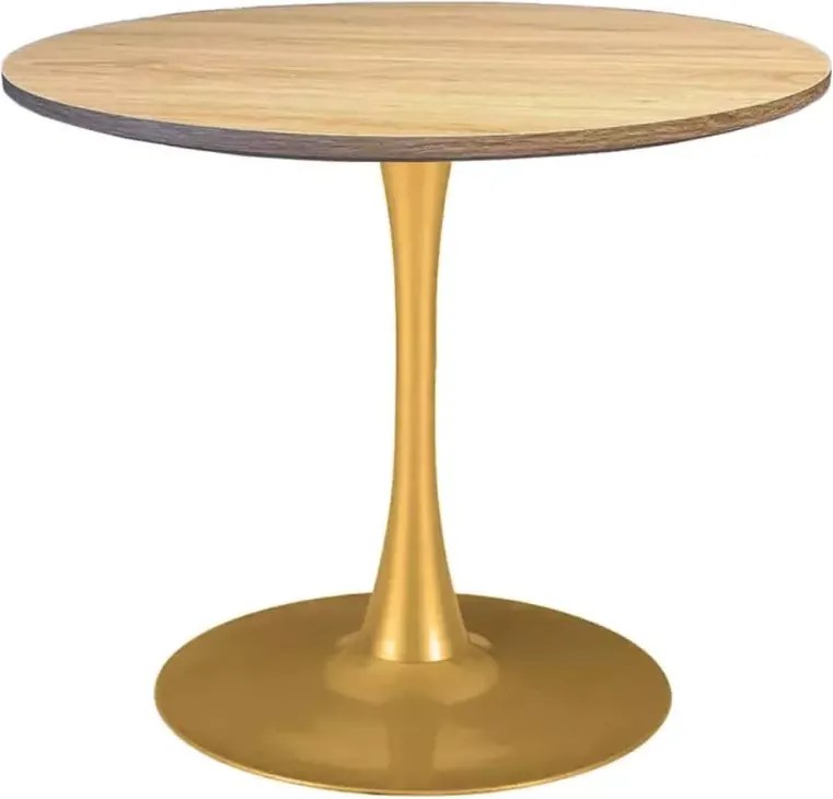 Stylowy okrągły stół Elite o średnicy 60 cm / 70 cm z MDF na metalowej nodze do jadalni, kuchni, biur, kawiarni