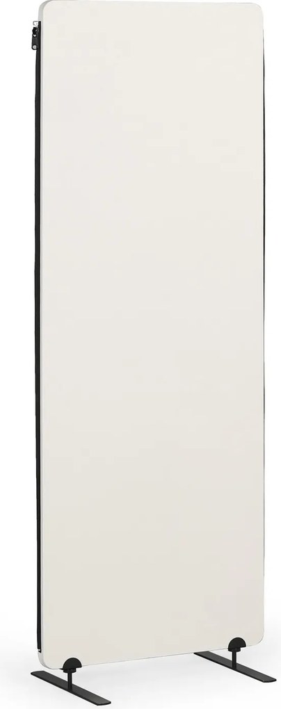 Akustyczny parawan, ścianka działowa 160 x 60 cm, 3 sztuki w opakowaniu, powierzchnia tekstylna, połączenia na zamek błyskawiczny, beżowy