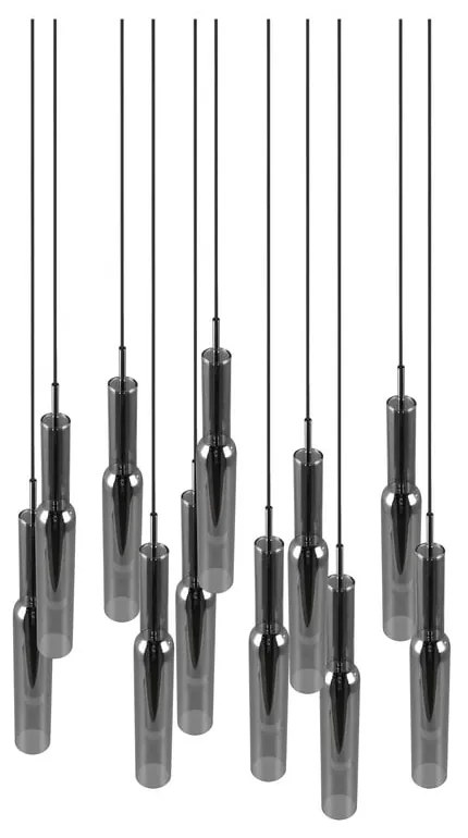 Lampa wisząca LED w kolorze srebra ze szklanym kloszem ø 50 cm Lucent – Trio Select