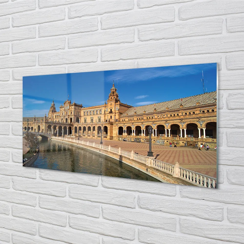 Panel Szklany Hiszpania Stary rynek miasto