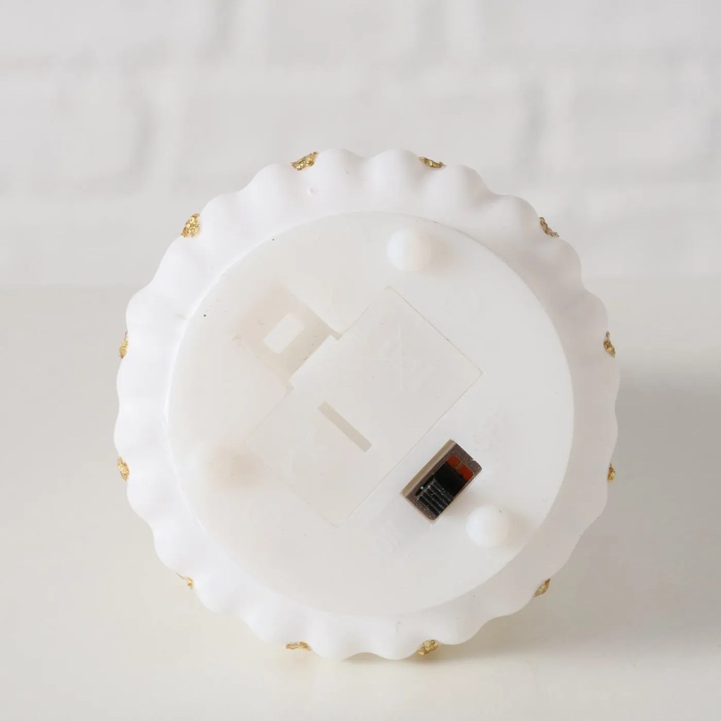 Świeca w kształcie choinki ze sztucznym płomieniem TORIS, 12 cm