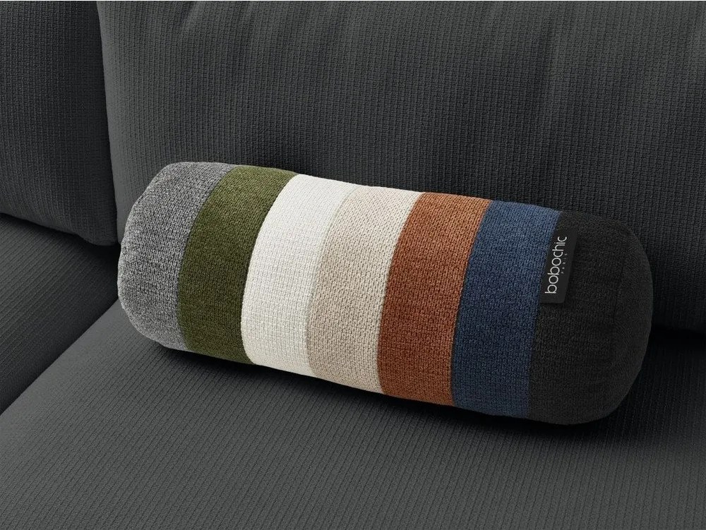 Czarna rozkładana sofa ze schowkiem 265 cm Ezechiel – Bobochic Paris