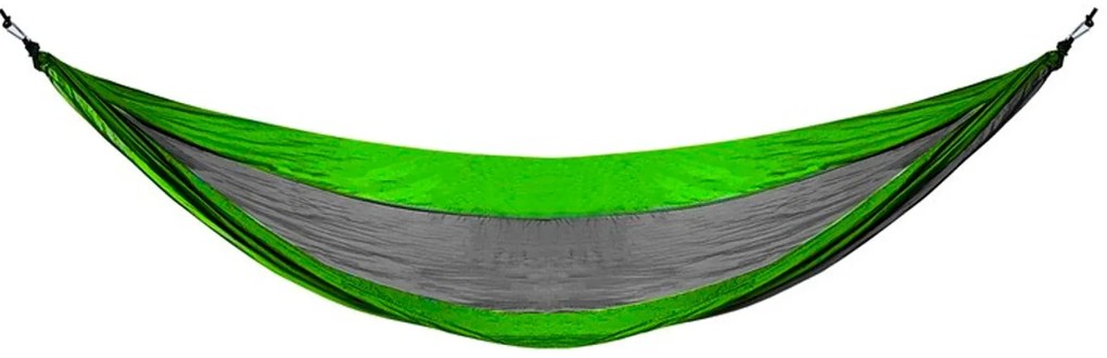 Turystyczny hamak SANTIAGO 260x140 cm, zielony/szary