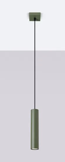Oliwkowa pojedyńcza lampa wisząca - A2-D35