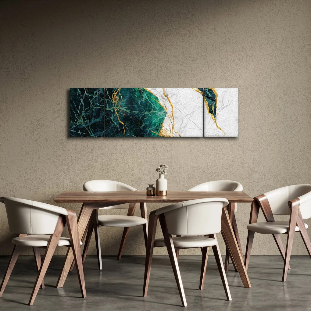 Obraz - Turkusowy marmur (170x50 cm)