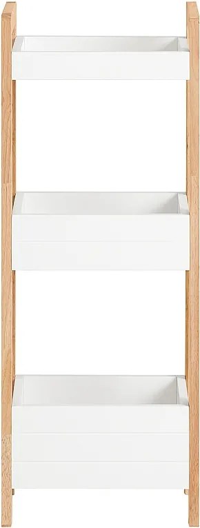 SoBuy FRG226-WN Półka łazienkowa w kolorze białym