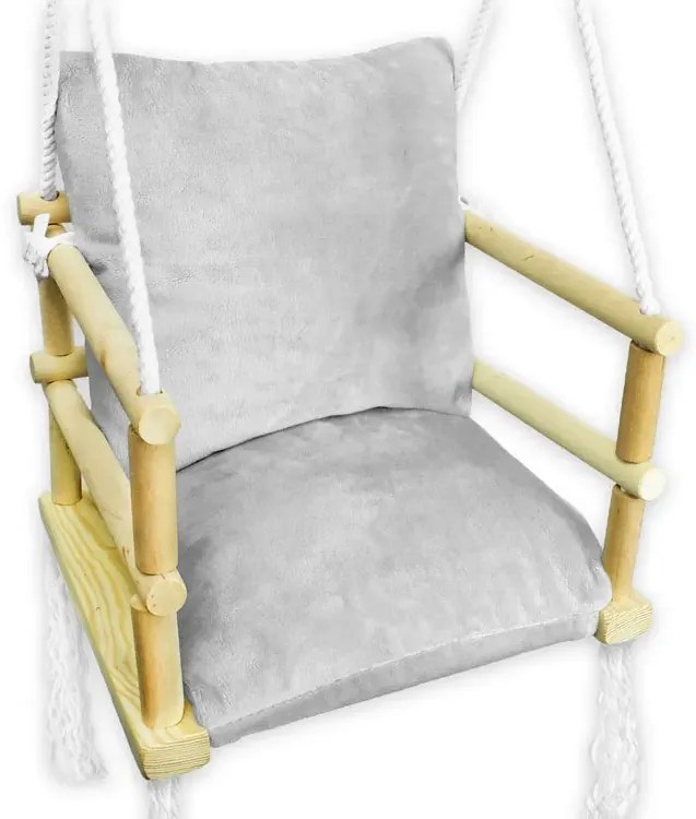 Szara rosnąca huśtawka dziecięca W2-N84