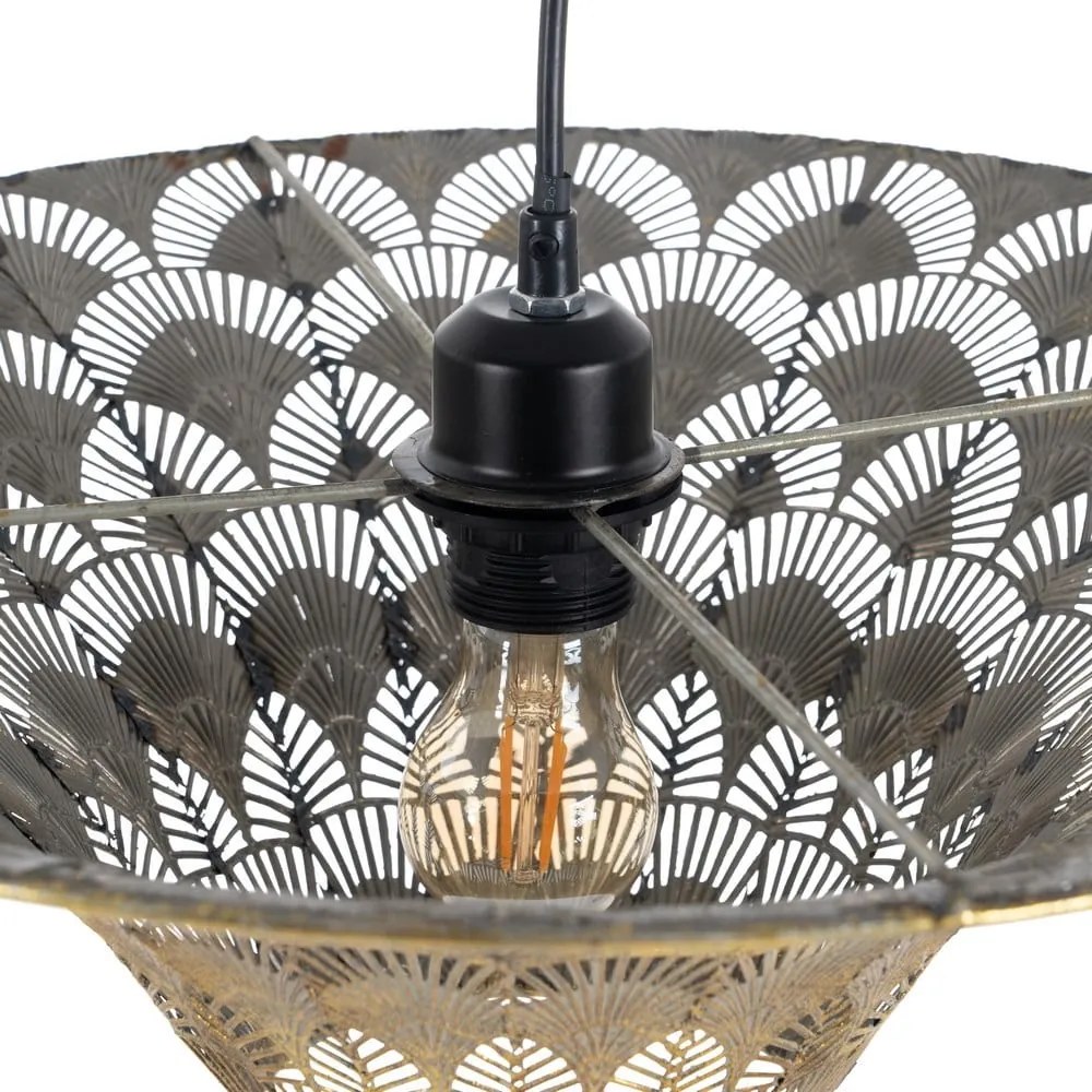 Lampa wisząca w kolorze złota z metalowym kloszem ø 47,5 cm – Ixia