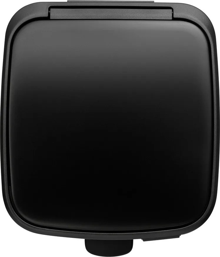 Stalowy kosz na śmieci z pedałem w kolorze matowej czerni 30 l Bo – Brabantia