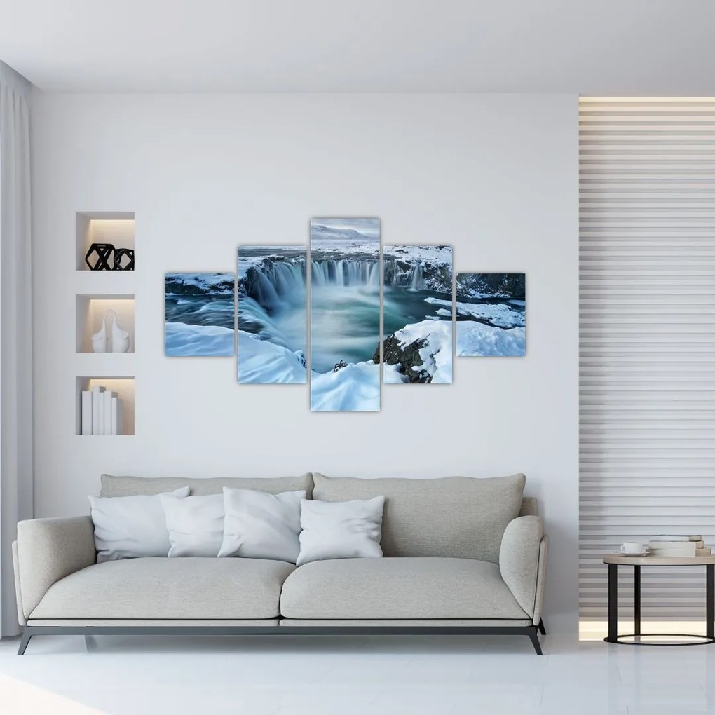 Obraz - Wodospad Bogów, Islandia (125x70 cm)