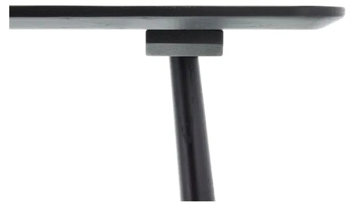 Stół konsolowy czarny dąb 100x44,5 cm Bast - Villa Collection