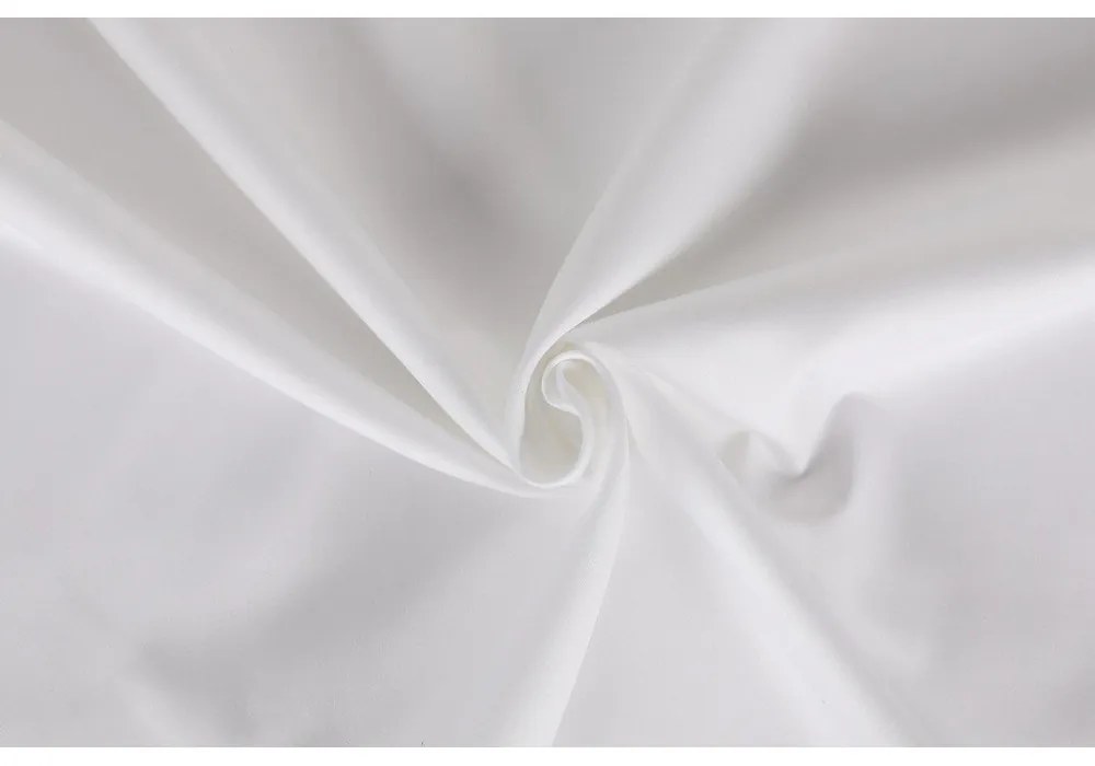 Biała pościel dwuosobowa z satyny bawełnianej 240x220 cm Elegant – Mijolnir