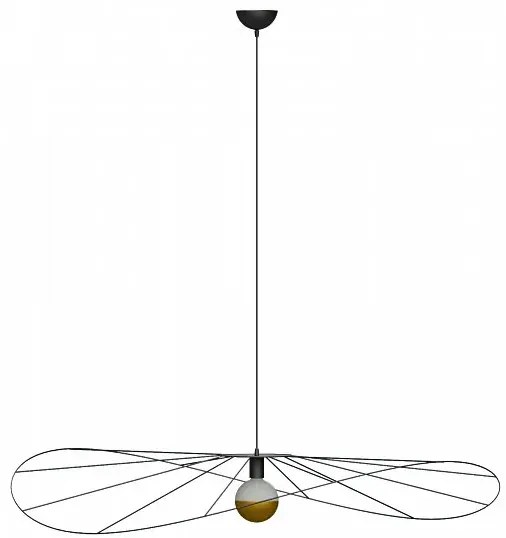 Czarna druciana lampa wisząca loft 110 cm - EX600-Adana