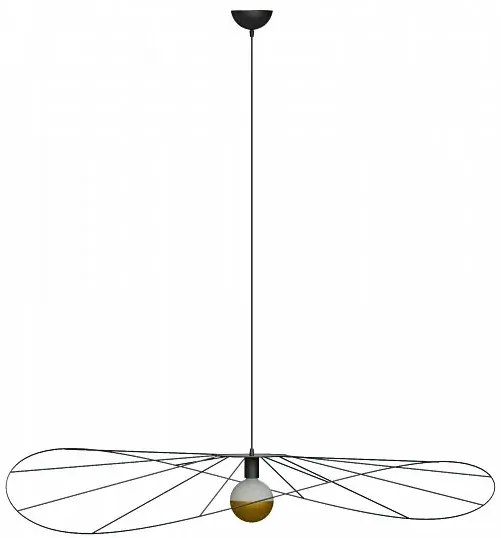 Czarna druciana lampa wisząca loft 110 cm - EX600 E2-S32