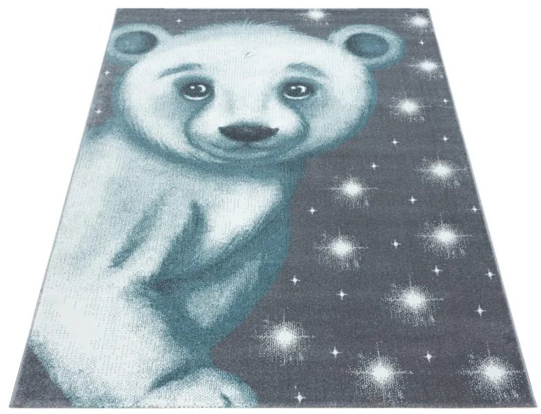Dywan dziecięcy Bambi Miś niebieski 80 cm x 150 cm