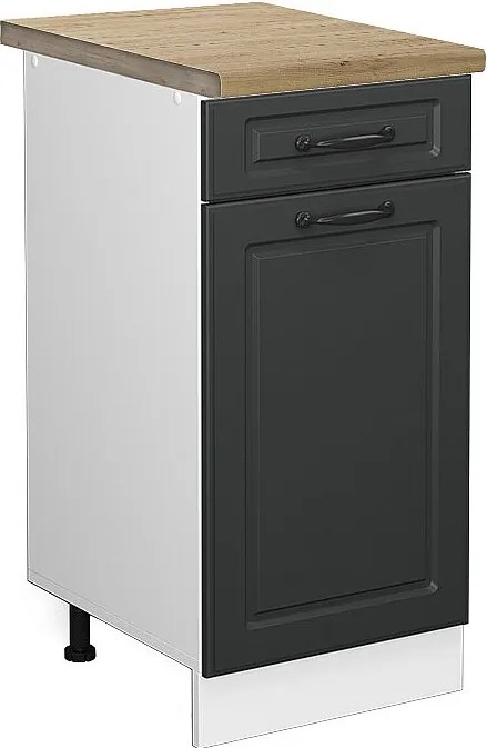 Szafka dolna do kuchni antracytowy domek wiejski 40x60x81.6 r-line
