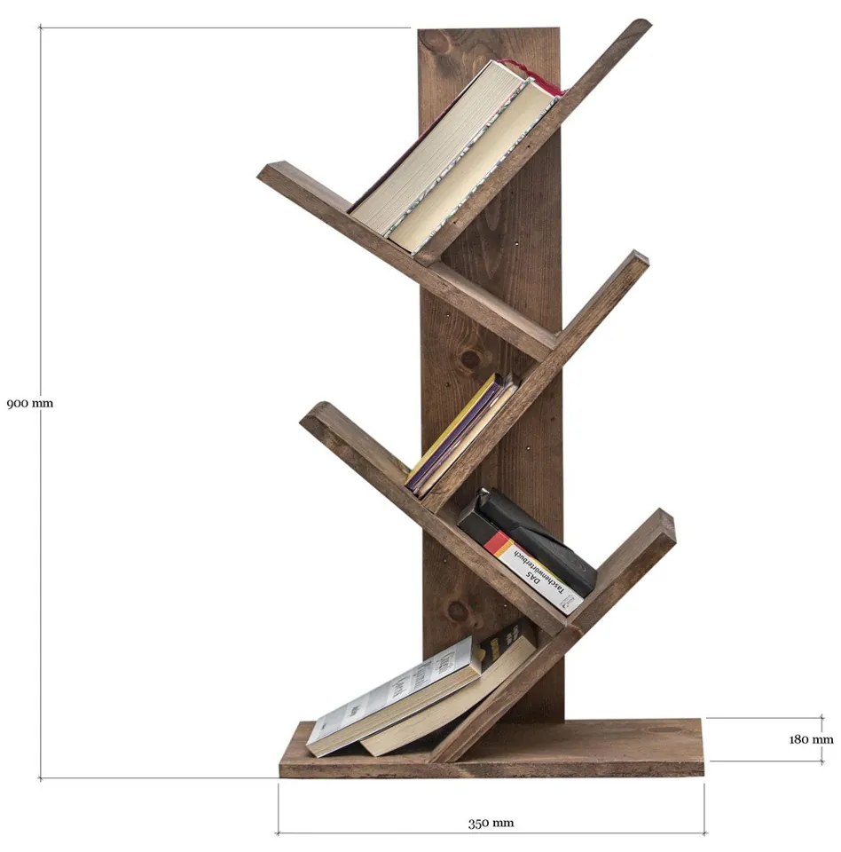 Biblioteczka Cemo Wooden Walnut