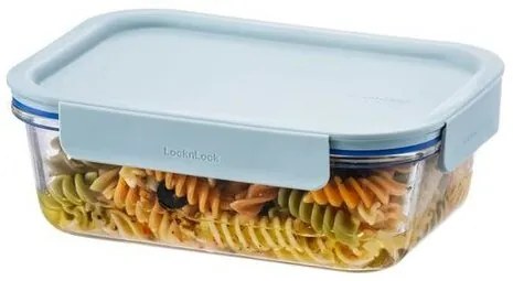 LOCKnLOCK Pojemnik szklany prostokątny CLEAR, 1 l,miętowy, 1 l