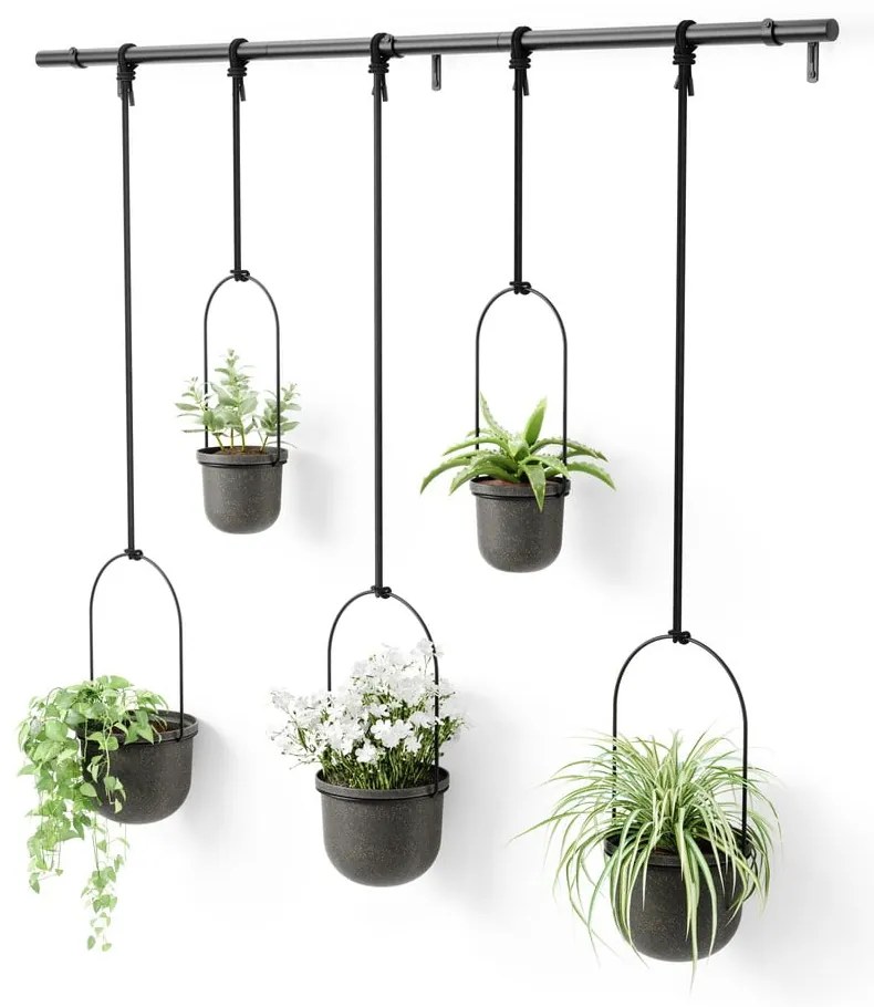Plastikowe wiszące osłonki na doniczki na zioła zestaw 5 szt. ø 7,5 cm Triflora – Umbra
