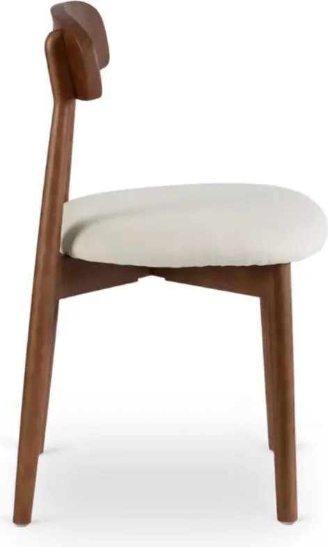 Krzesło Vesper drewniane jadalnia salon beż retro