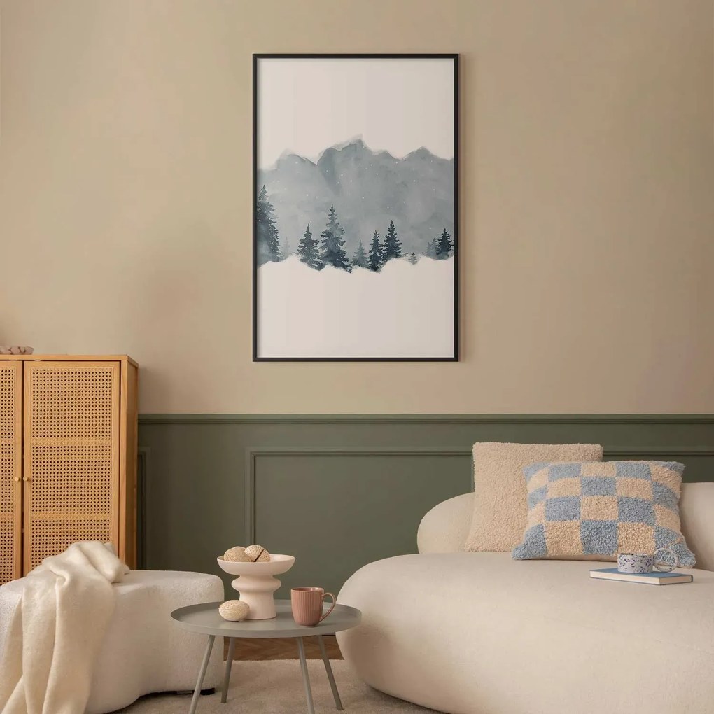 Plakat Wycinek Syberii 60x90 cm z ramą czarną bez marginesu ARTGEIST B